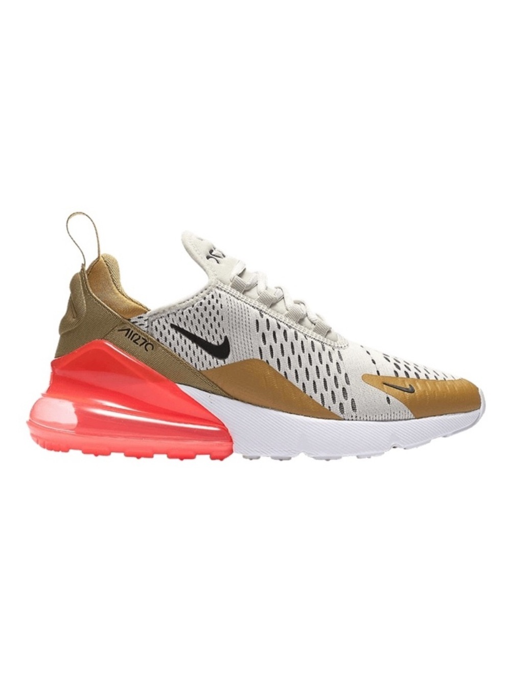 NIKE Women’s Air Max 270 Flight Gold Sneaker